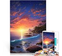 1000 Piece Jigsaw Puzzle for Adults Peaceful Shores Stressabbau Schwierige Herausforderung Eltern-Kind-Interaktion75x50cm