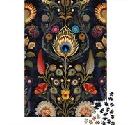 1000 Piece Jigsaw Puzzle for Adults Peacock Puzzles 1000 Pieces Paper Board Jigsaw- Relax Puzzles Games-Brain Teaser Puzzle 1000pcs (38x26cm)