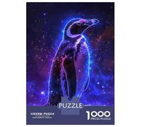 1000 Piece Jigsaw Puzzle for Adults Penguin Animal Space Jigsaw Puzzle Toy Wall Decor Wall Decoration Difficult And Challenge 38x26cm/1000pcs