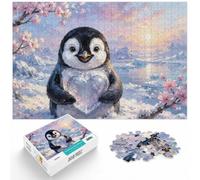 1000 Piece Jigsaw Puzzle for Adults, Penguin with Ice Cube Painting | For classic jigsaw enjoyment: Adult jigsaw puzzle with 1000 pieces keeps the challenge engaging over a longer puzzle session.