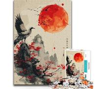 1000 Piece Jigsaw Puzzle for Adults Phoenix Looking at The Sun Toys Educational Games Staycation Kill Time Great Gift (50x75cm)