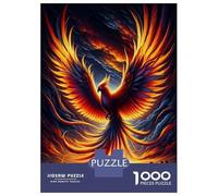1000 Piece Jigsaw Puzzle for Adults Phoenix Rising Art Print Puzzles for Adults Family Game A Work of Art Unique Gifts for Birthday And Christmas 52x38cm/1000pcs
