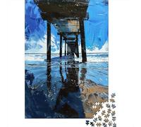 1000 Piece Jigsaw Puzzle for Adults Pier Reflections Abstract Art Jigsaw for Adults Hands-on Game Improve Memory Birthday And Unique Gifts 52x38cm/1000pcs