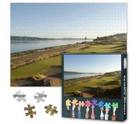 1000 Piece Jigsaw Puzzle for Adults Pinehurst No.2 Golf Course Art North Carolina Landscape Challenging Puzzle Game Premium Paper Puzzle Wall Decor for Home Office 27.5x19.7 Inches