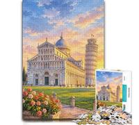 1000 Piece Jigsaw Puzzle for Adults, Pisa Cathedral and Leaning Tower-1 | For the Christmas break: Adult jigsaw puzzle with 1000 pieces combines a 1000-piece challenge with relaxed seasonal leisure.