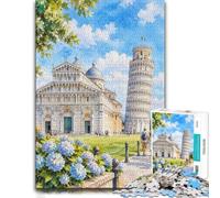 1000 Piece Jigsaw Puzzle for Adults, Pisa Cathedral & Leaning Tower | For a useful gift beyond Christmas Day: Adult jigsaw puzzle with 1000 pieces works well for shared time during the holidays.