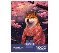 1000 Piece Jigsaw Puzzle for Adults Pixel Art Shiba Inu Sakura Jigsaws for Adults Anti-Stress Toys Birthday Present Birthday And Unique Gifts 38x26cm/1000pcs