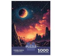 1000 Piece Jigsaw Puzzle for Adults Pixelated Alien Landscape Adult Jigsaw Puzzle Toy Wall Decor Precision Cutting Unique Gifts for Birthday And Christmas 70x50cm/1000pcs