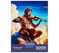 1000 Piece Jigsaw Puzzle for Adults Play The Violin Jigsaw for Adults Relaxing Games Stress Reliever Birthday And Unique Gifts 38x26cm/1000pcs