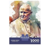 1000 Piece Jigsaw Puzzle for Adults Pope Saint John Paul II Puzzles for Adults Fun Games Precision Cutting Difficult And Challenge 52x38cm/1000pcs