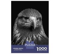 1000 Piece Jigsaw Puzzle for Adults, Portrait of An Eagle Artwork, Challenging Brain Teaser, Holiday Family Game, Premium Puzzle Pieces, 38x26cm/1000pcs