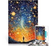 1000 Piece Jigsaw Puzzle for Adults Psychedelic Sky Brain Teaser Puzzle 26x38cm deal as gifts for the whole family for teenager 14+