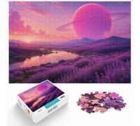 1000 Piece Jigsaw Puzzle for Adults, Purple Fields of Eternity | For a puzzle gift during the festive season: 1000-piece jigsaw puzzle for adults offers 1000 pieces for the Christmas break.
