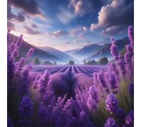 1000 Piece Jigsaw Puzzle for Adults,Purple Lavender Fields 26 x 26 Inches DIY Educational Game Challenge puzzle for adults teens decoration puzzles Suitable Wall Decoration Gifts Relax