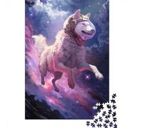 1000-Piece Jigsaw Puzzle for Adults, Purple Space Dog, 70x50cm/1000pcs, Puzzle Lover Present, Relaxing Indoor Activity And Quiet Weekends
