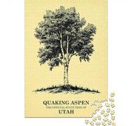 1000 Piece Jigsaw Puzzle for Adults, Quaking Aspen State Tree of Utah