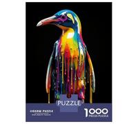 1000 Piece Jigsaw Puzzle for Adults Rainbow Penguin Jigsaw for Adults Relaxing Games Stress Reliever Birthday And Unique Gifts 38x26cm/1000pcs