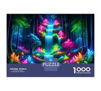 1000 Piece Jigsaw Puzzle for Adults Rainbow Waterfall Forest Teenager Puzzles Relaxing Games Enhance Memory Unique Gifts for Birthday And Christmas 70x50cm/1000pcs