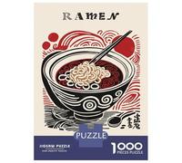 1000 Piece Jigsaw Puzzle for Adults, Ramen Japan Soup Artwork, Stress Relief Activity, Christmas Puzzle Collection, Pieces, 52x38cm/1000pcs
