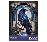 1000 Piece Jigsaw Puzzle for Adults Raven Animal Puzzles for Adults Relaxing Games Pattern Assembly for Is Ideal As A Gift 38x26cm/1000pcs