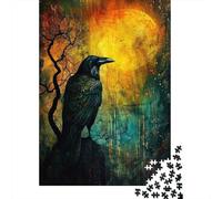 1000 Piece Jigsaw Puzzle for Adults, Ravens Midnight Watch, 70x50cm/1000pcs, Shared Puzzle Activity, Relaxing Evenings And Friends And Family