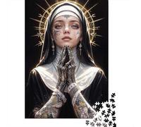 1000-Piece Jigsaw Puzzle for Adults, Rebel Nun, 38x26cm/1000pcs, Shared Puzzle Activity, Quiet Home Time And Time Together