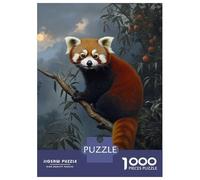 1000 Piece Jigsaw Puzzle for Adults Red Panda on Branch Teenager Puzzles Family Games Difficult Hard Parent-child Interaction 52x38cm/1000pcs