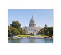 1000 Piece Jigsaw Puzzle for Adults，Reflecting Pool, Grant Memorial and US Capitol - Washington, D.C.，Paper Puzzle - for Adults Teens Educational Toys Gifts（50x70cm）-Y68