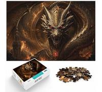 1000 Piece Jigsaw Puzzle for Adults, Regal Dragon Enchantment | For relaxed days after Christmas, this adult jigsaw puzzle with 1000 pieces offers a longer activity for the holidays.