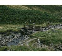1000 Piece Jigsaw Puzzle for Adults-Relax Puzzles Games - Hills bridge stream 75x50cm