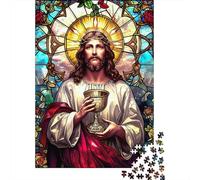 1000-Piece Jigsaw Puzzle for Adults, Religion Poster, 38x26cm/1000pcs, A Calm After-work Activity; White Card Pieces with Reduced Dust