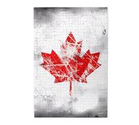 1000 Piece Jigsaw Puzzle for Adults,Retro Canada Flag, Puzzles with Letters on Back, Challenging Puzzle for Game Night Home Décor, 19.7 x 29.5
