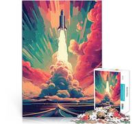 1000 Piece Jigsaw Puzzle for Adults Rocket Launching Anspruchsvolles Spiel und Familienspaß Wichtelgeschenke75x50cm