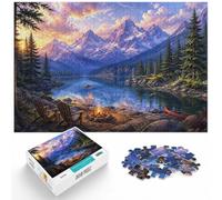1000 Piece Jigsaw Puzzle for Adults, Rocky Mountain National Park Landscape | For a useful gift beyond Christmas Day: Adult jigsaw puzzle with 1000 pieces turns winter leisure into a focused activity.
