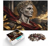 1000 Piece Jigsaw Puzzle for Adults, Roman Emperor Statue Colosseum | Adult jigsaw puzzle with 1000 pieces; suits patient puzzle fans; with the complete challenge to keep the challenge engaging.