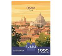 1000 Piece Jigsaw Puzzle for Adults Rome Cityscape Jigsaw for Adults Family Game Difficult Challenge Birthday And Unique Gifts 38x26cm/1000pcs