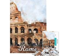 1000 Piece Jigsaw Puzzle for Adults Rome Jigsaw for Adults Toy Wall Decor For Family Fun for Is Ideal As A Gifts (Size 38x26cm)