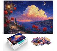 1000 Piece Jigsaw Puzzle for Adults, Roses against a dramatic sky | For longer puzzle sessions: Adult jigsaw puzzle with 1000 pieces is suited to quiet evenings and weekend relaxation.