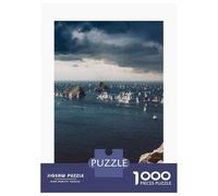 1000 Piece Jigsaw Puzzle for Adults, Sailing Ships in Brittany Artwork, Relaxing Puzzle Experience, Gift for Adults, Pieces, 52x38cm/1000pcs