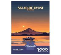 1000 Piece Jigsaw Puzzle for Adults, Salar De Uyuni Sunset Artwork, Creative Leisure Activity, Winter Indoor Entertainment, Precision Cut Pieces, 70x50cm/1000pcs