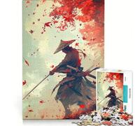 1000 Piece Jigsaw Puzzle for Adults Samurai Japanese Landscape, Educational Toy, Decompressing Intellectual, Great Gift for Gaming 38x52cm