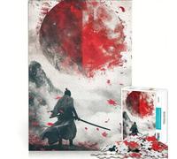 1000 Piece Jigsaw Puzzle for Adults Samurai Warrior Japanese, Educational Toy, Decompressing Intellectual, Great Gift for Gaming 50x75cm
