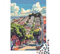1000 Piece Jigsaw Puzzle for Adults, San Francisco Hilltop View