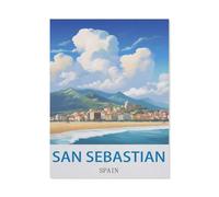 1000 Piece Jigsaw Puzzle for Adults，San Sebastian Spain，Paper Puzzle - for Adults Teens Educational Toys Gifts（50x70cm）-DG38
