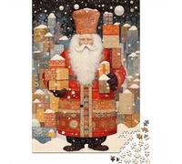 1000 Piece Jigsaw Puzzle for Adults, Santas Snowy Surprise, 52x38cm/1000pcs, Shared Puzzle Activity, Weekend Leisure And Weekend Downtime