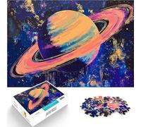 1000 Piece Jigsaw Puzzle for Adults Saturn in Space Spielspielzeug als Familiengeschenk Geschenk zum Geburtstag75x50cm