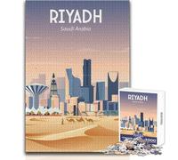 1000 Piece Jigsaw Puzzle for Adults Saudi Arabia Brainteaser Family Games Family Activities Funny Gift Size 38x26cm