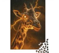 1000-Piece Jigsaw Puzzle for Adults, Scary Fantasy Giraffe, 38x26cm/1000pcs, Gift for Puzzle Lovers, Winter Home Activity And Time at Home