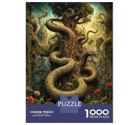 1000 Piece Jigsaw Puzzle for Adults Serpent Tree Guardian in Eden Garden Teenager Puzzles Relaxing Games Enhance Memory Unique Gifts for Birthday And Christmas 38x26cm/1000pcs