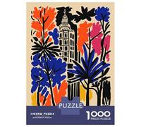 1000 Piece Jigsaw Puzzle for Adults Seville Cityscape with Trees And Tower Jigsaw Toy Wall Decor Difficult Hard Unique Gifts for Birthday And Christmas 38x26cm/1000pcs